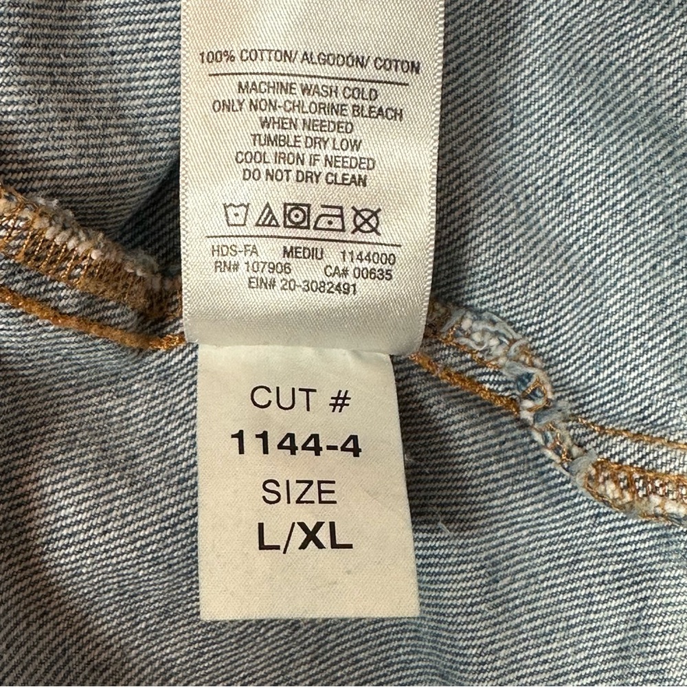 Hudson Jeans Trucker Jean‎ Jacket Cotton L/XL - Picture 11 of 16